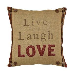 New PARK DESIGNS 'Live Laugh Love' Pillow Cover